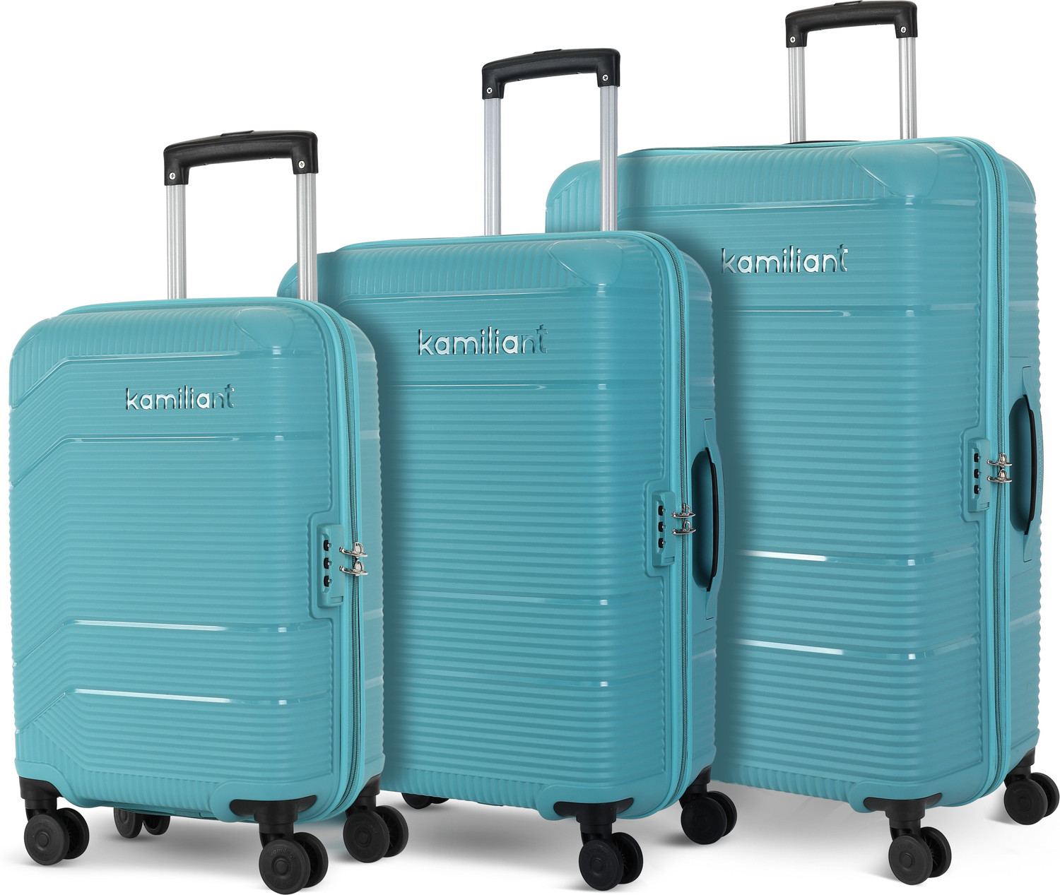 KAMILIANT ARMOR Check-in Suitcase 8 Wheels 30 inches AQUA - Image 1