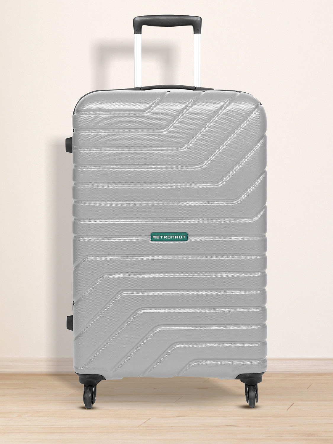 METRONAUT Medium Check-in Suitcase 65cm 4 Wheels Silver - Image 1