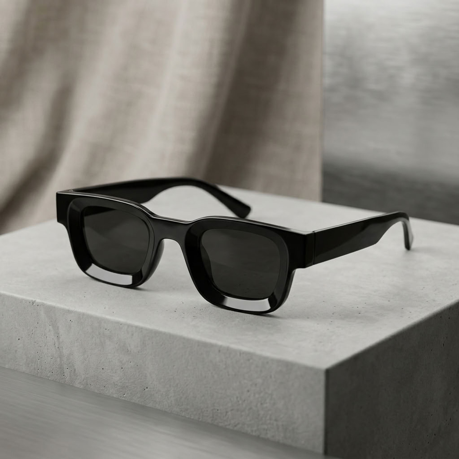 Savore UV Protection Clubmaster Sunglasses (Free Size) (For Men & Women, Black, Blue) - Image 1