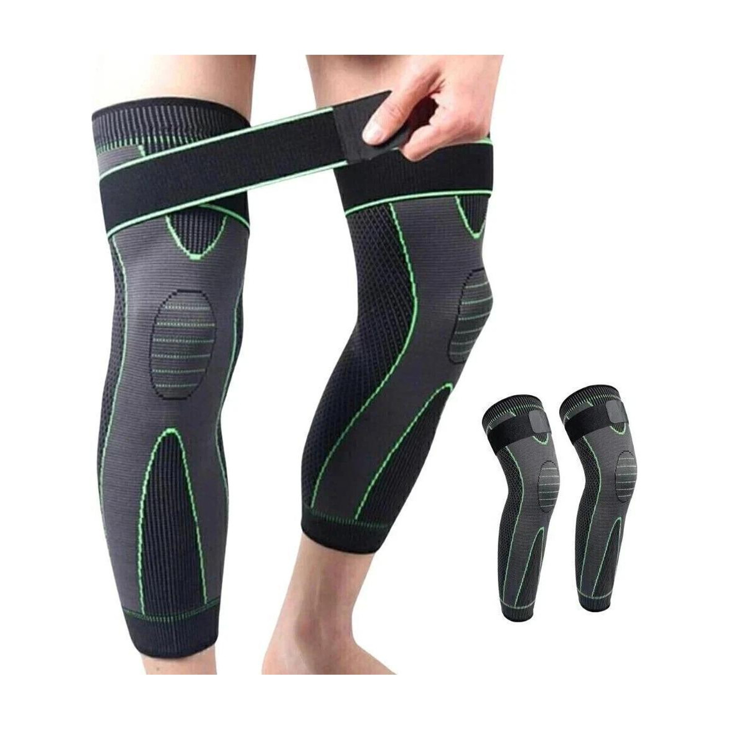 FITPUT Compression Knee & Calf Sleeve (Green) - Image 1