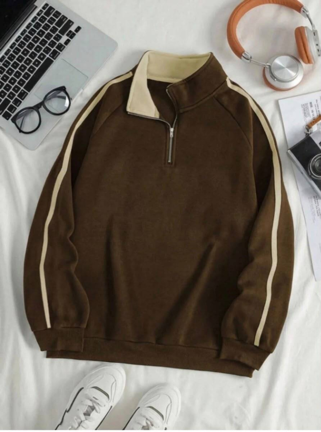 IMSA MODA Men Full Sleeve Striped Sweatshirt - Image 1