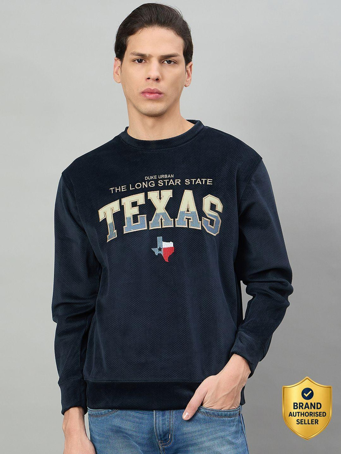 DUKE Men Full Sleeve Printed Sweatshirt - Image 1