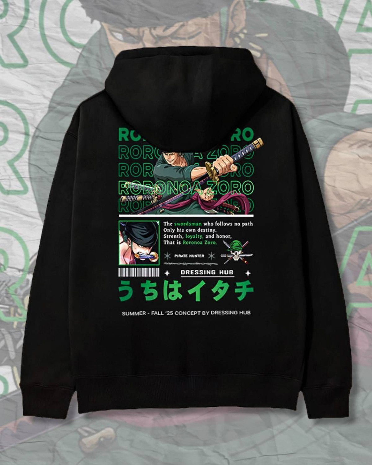DRESSINGHUB TRENDZ Men's Graphic Print Hooded Sweatshirt - Image 1