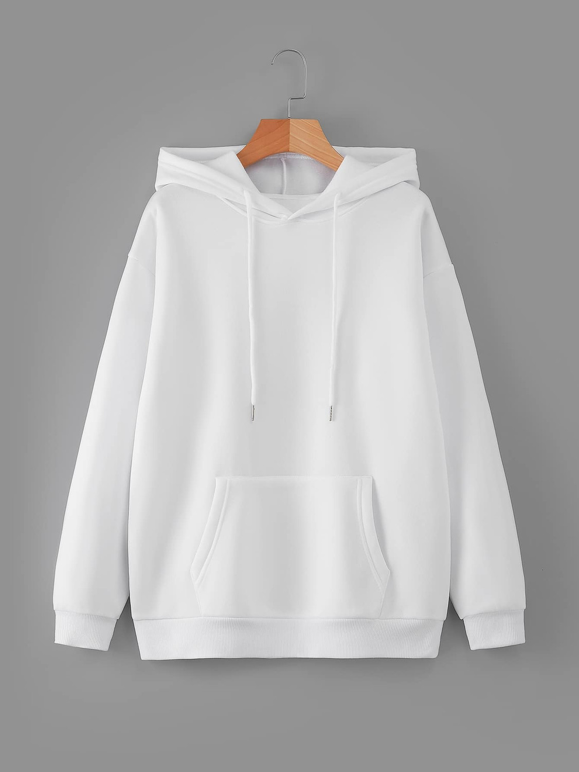 BEING WANTED Men Full Sleeve Solid Hooded Sweatshirt - Image 1