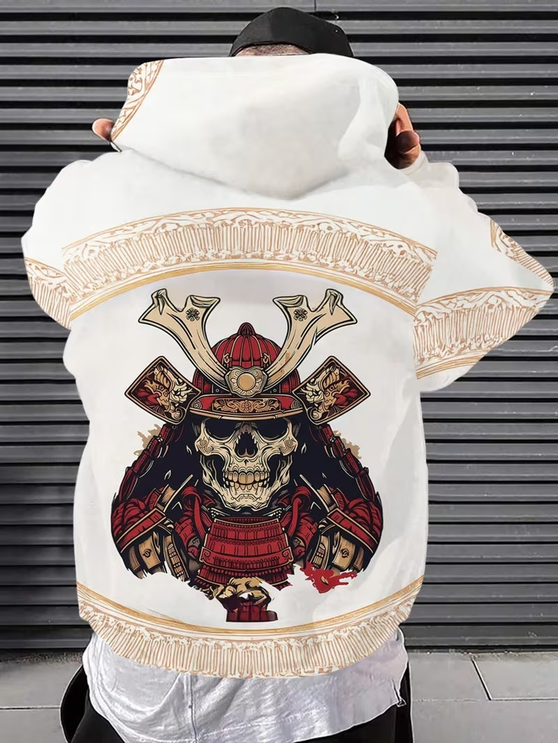 Roshan Traders Men Full Sleeve Printed Hooded Sweatshirt - Image 1