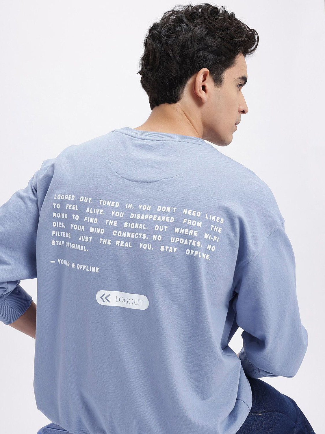 Glitchez Men Full Sleeve Printed Sweatshirt - Image 1