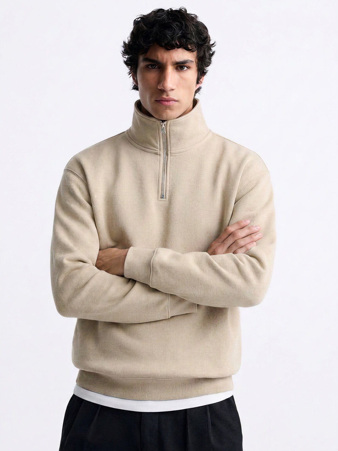 TOXA Full Sleeve Solid Men Sweatshirt - Image 1