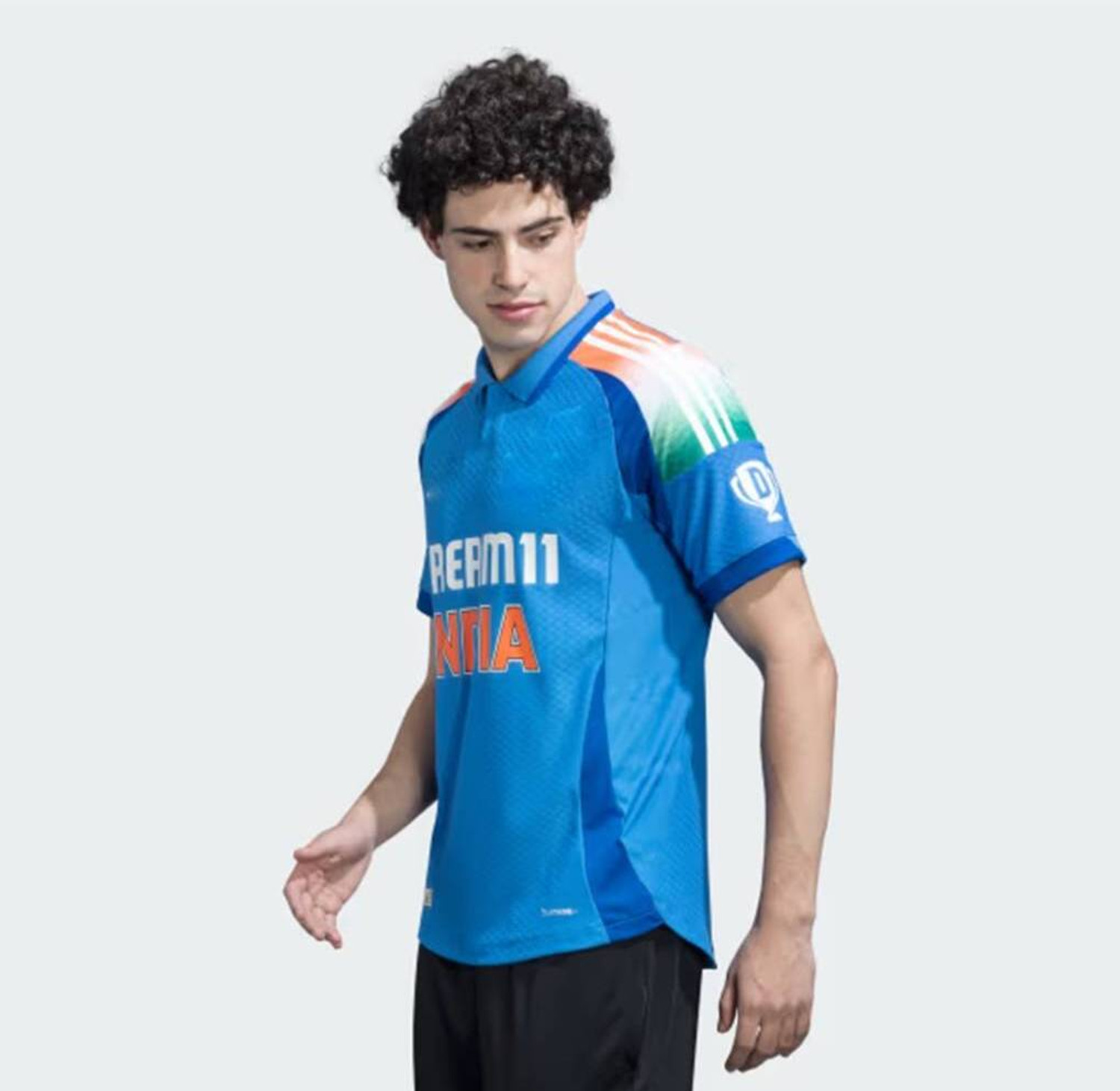MSV Men Printed Polo Neck Polyester Multicolor T-Shirt - Image 1