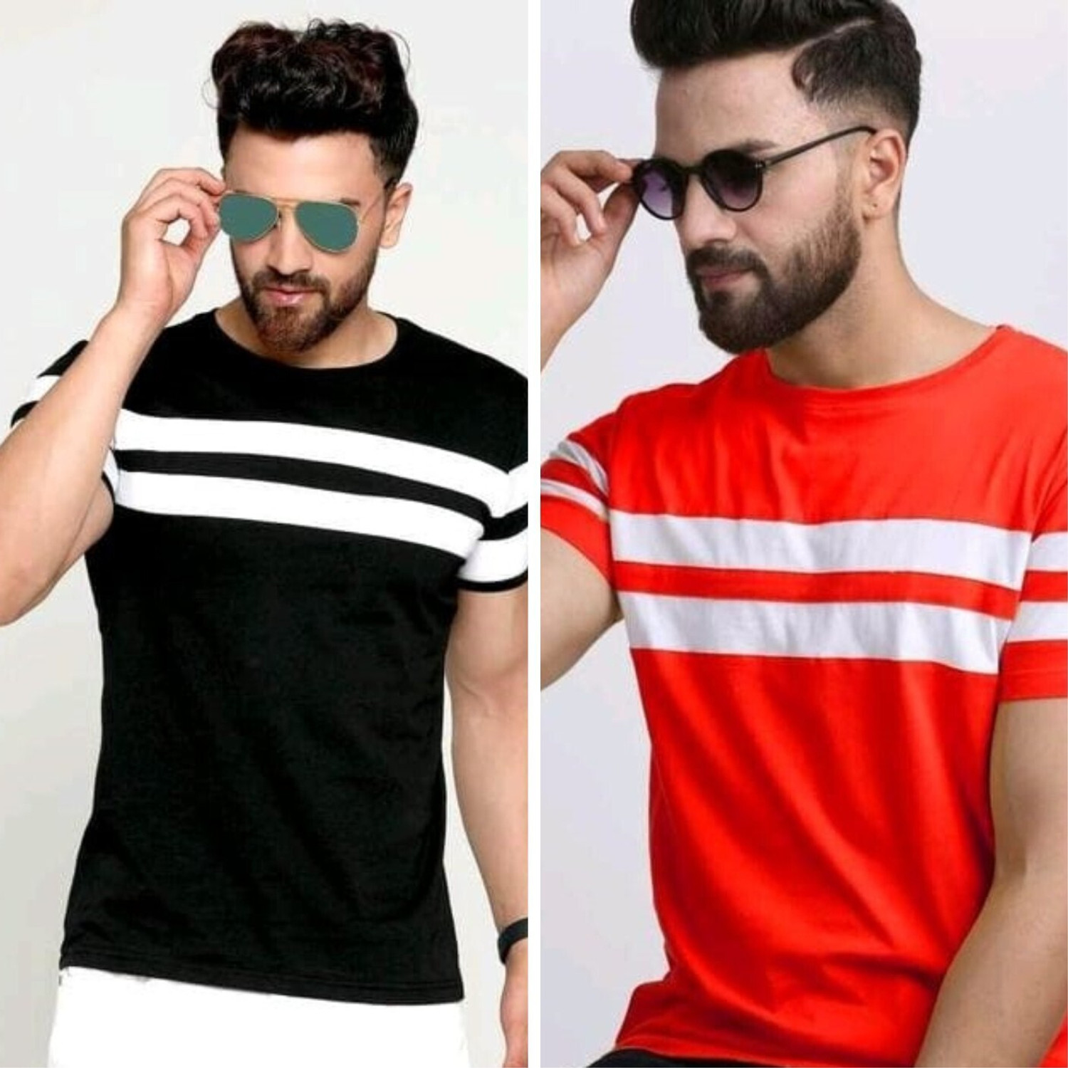 TEE TREE Printed Men Round Neck Multicolor T-Shirt - Image 1