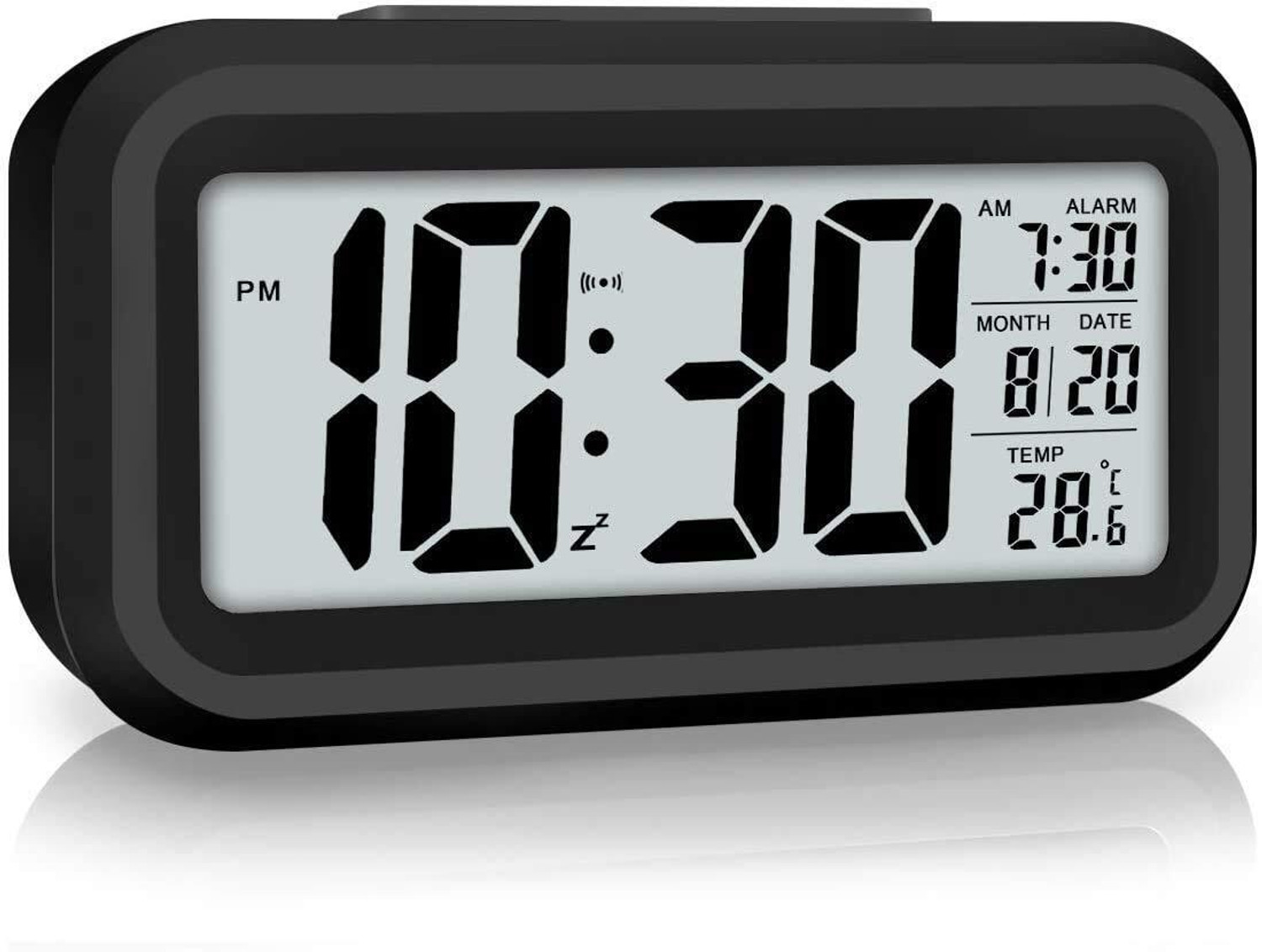 Hiply Digital Black Clock - Image 1