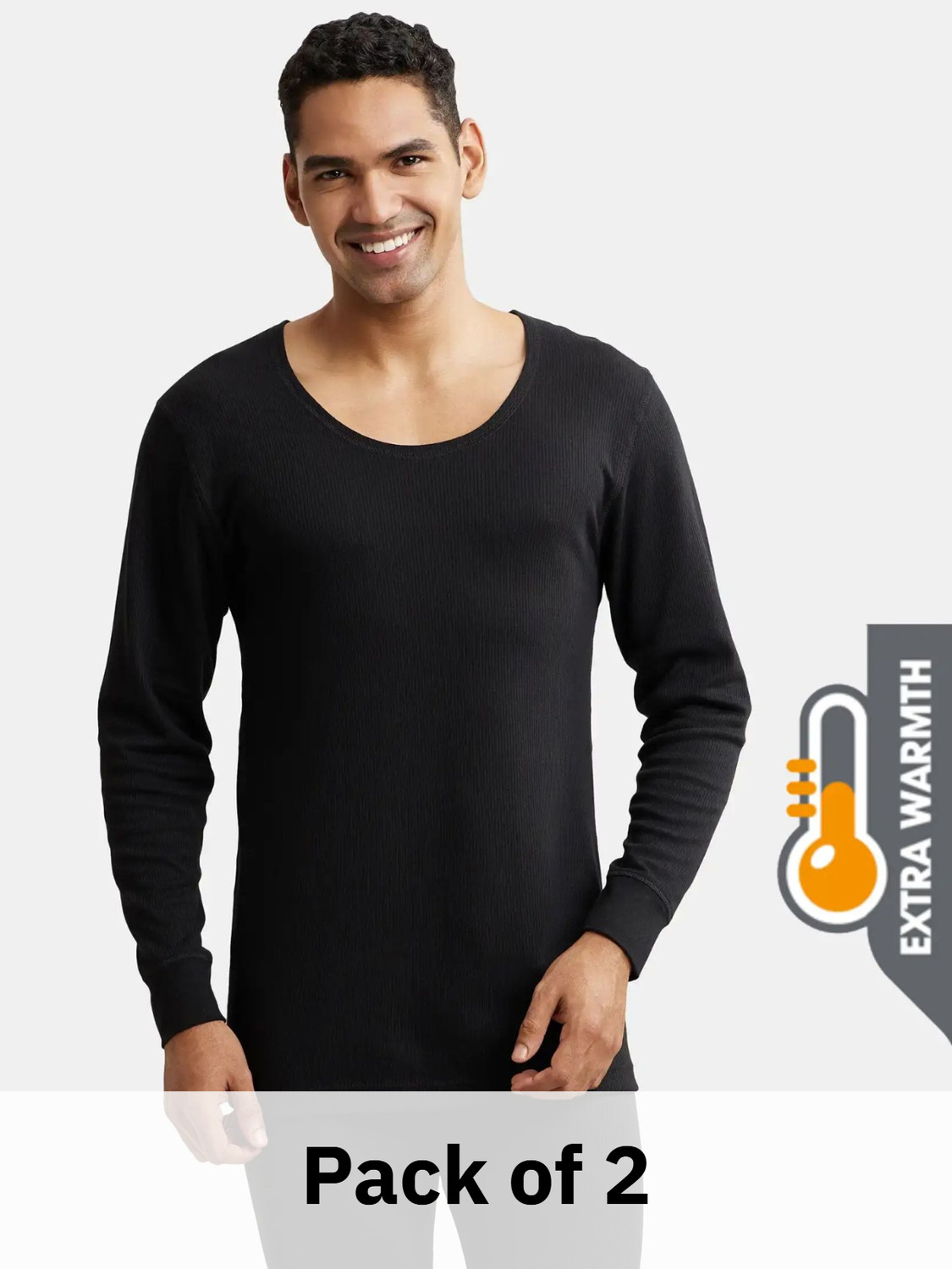 JOCKEY 2404 Extra Warmth Super Combed Cotton Rich Men Top - Pyjama Set Thermal - Image 1