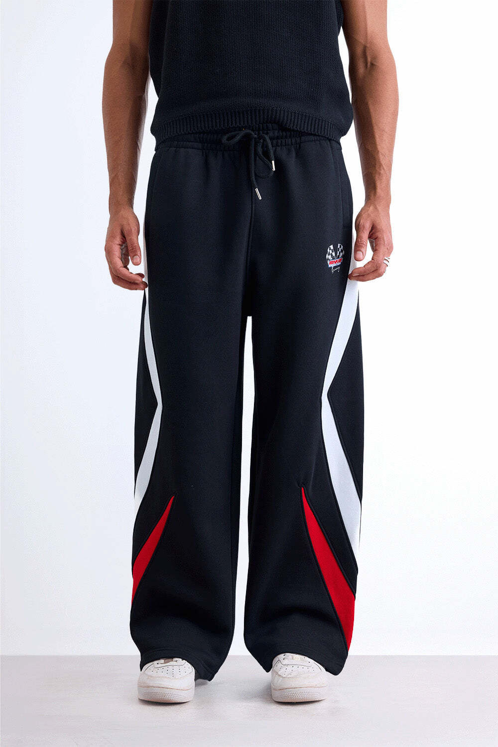 Bonkers Corner Men Striped Multicolor Track Pants - Image 1