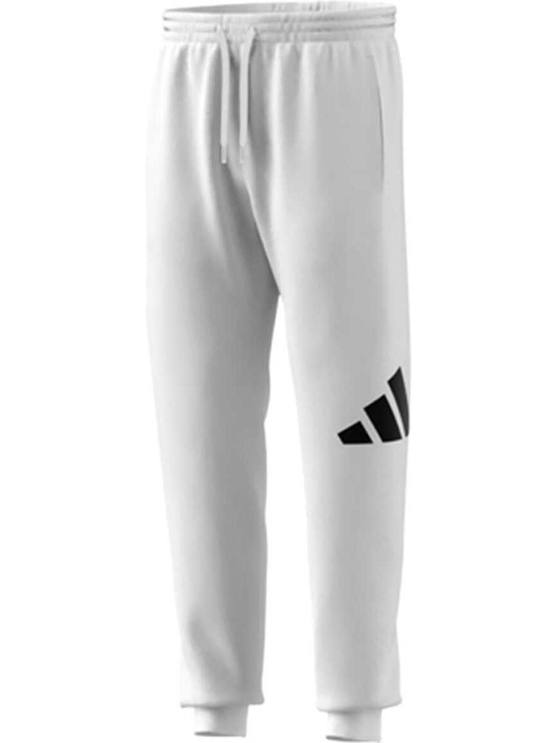 ADIDAS Men Striped White Track Pants - Image 1