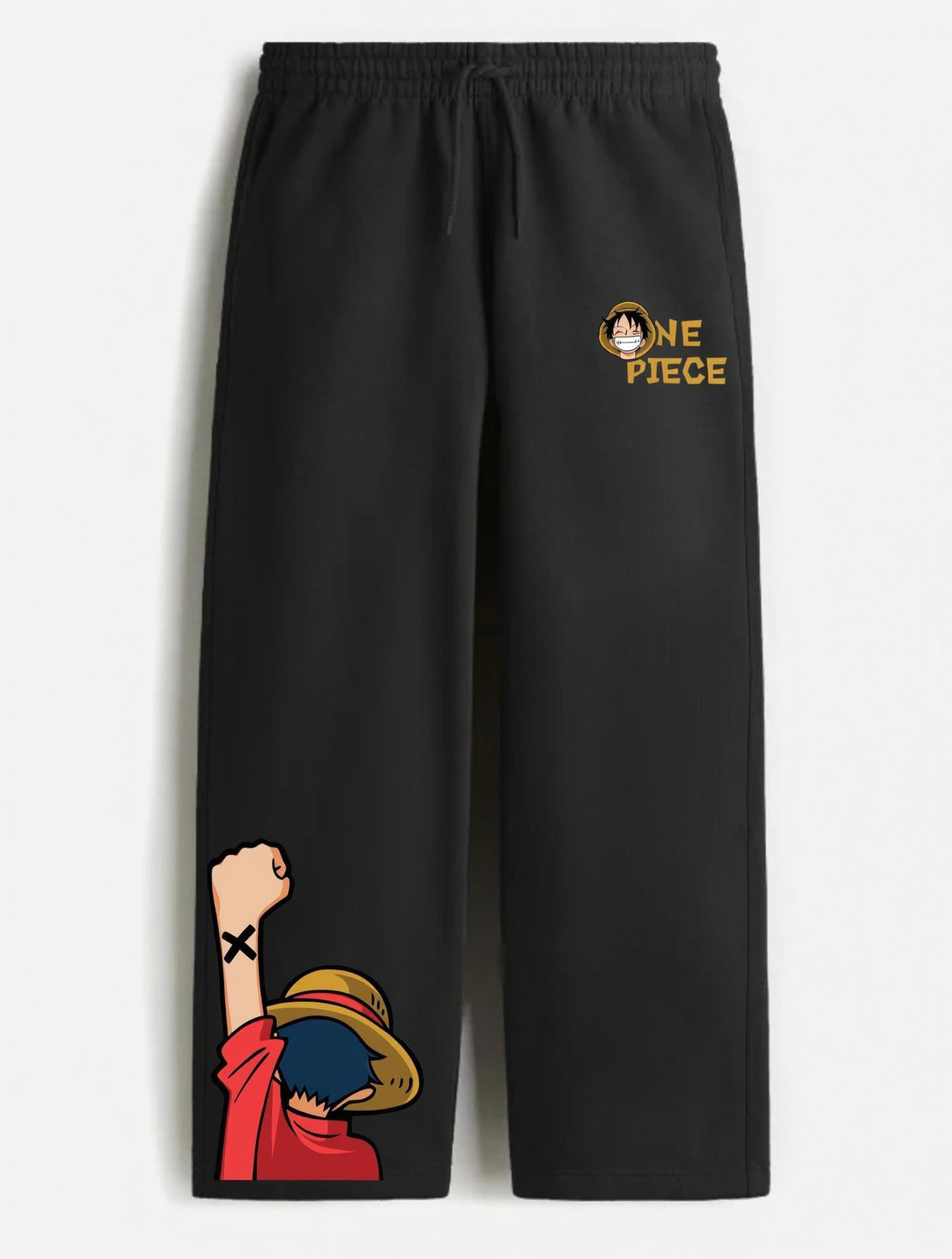 EpicApparel Men Black Printed Track Pants - Image 1