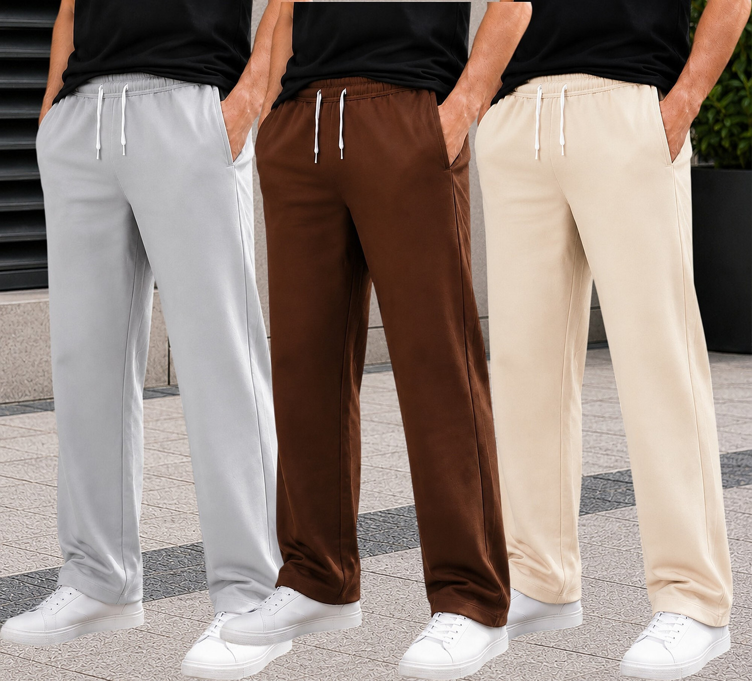 METRONAUT Loose Fit Men Multicolor Cotton Blend Trousers - Image 1