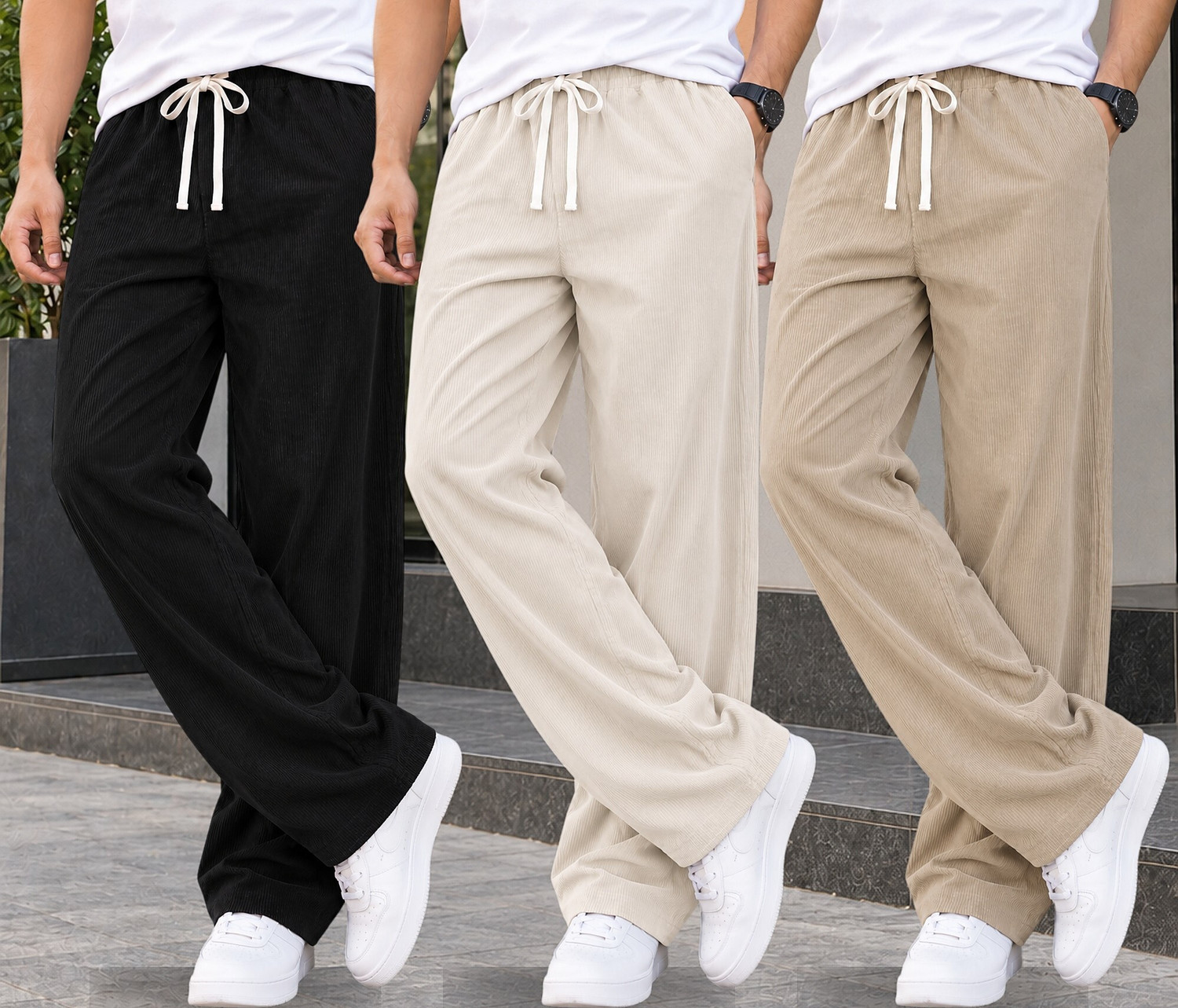 METRONAUT Relaxed Men Multicolor Cotton Blend Trousers - Image 1