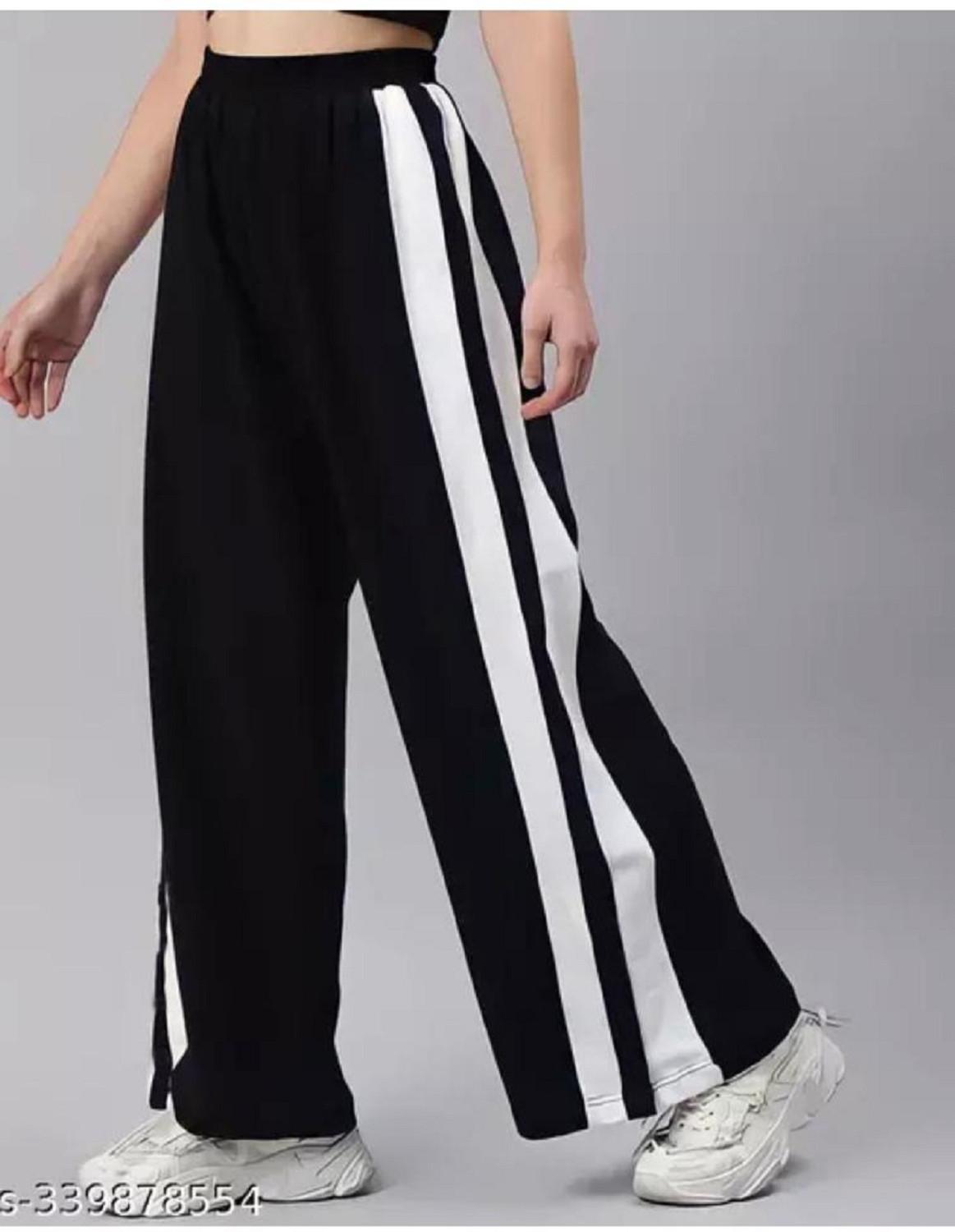 GREEN-SHADE Women Regular Fit Black Polyester Trousers - Image 1