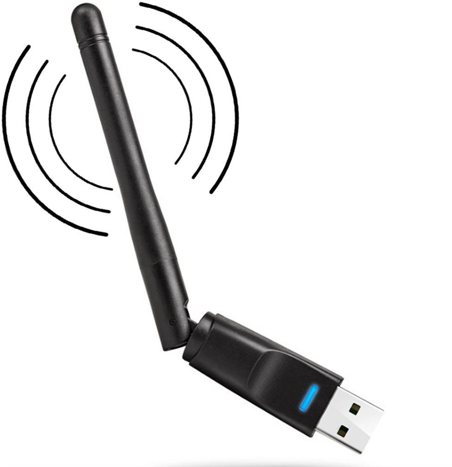BALRAMA USB Antena WiFi Dongle Adapter 150Mbps DVR Supported (Black) Wired Ethernet Lan Adapter compatible with Windows (100 Mbps) - Image 1
