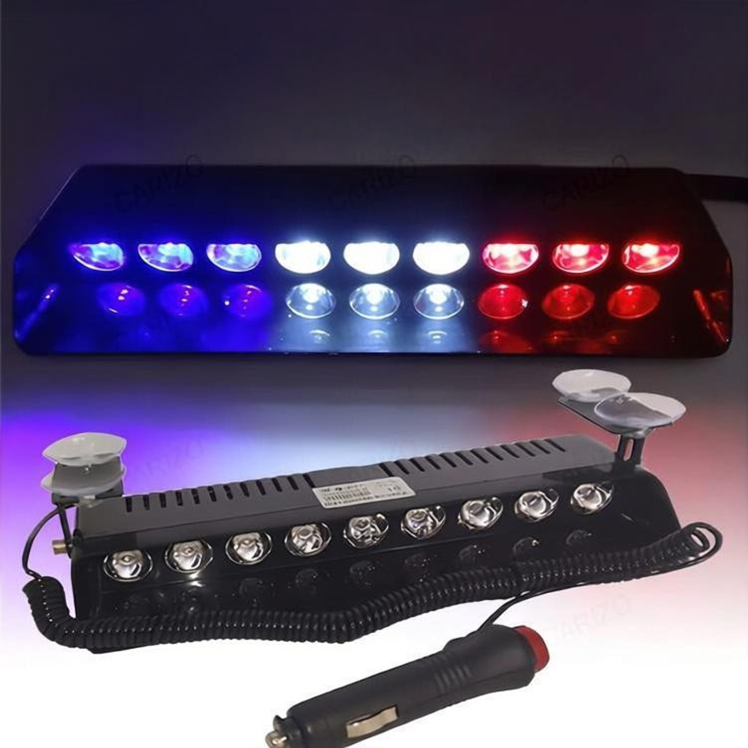 LAVITRA 9 LED Emergency Strobe Dash Police Lights Bar - Image 1