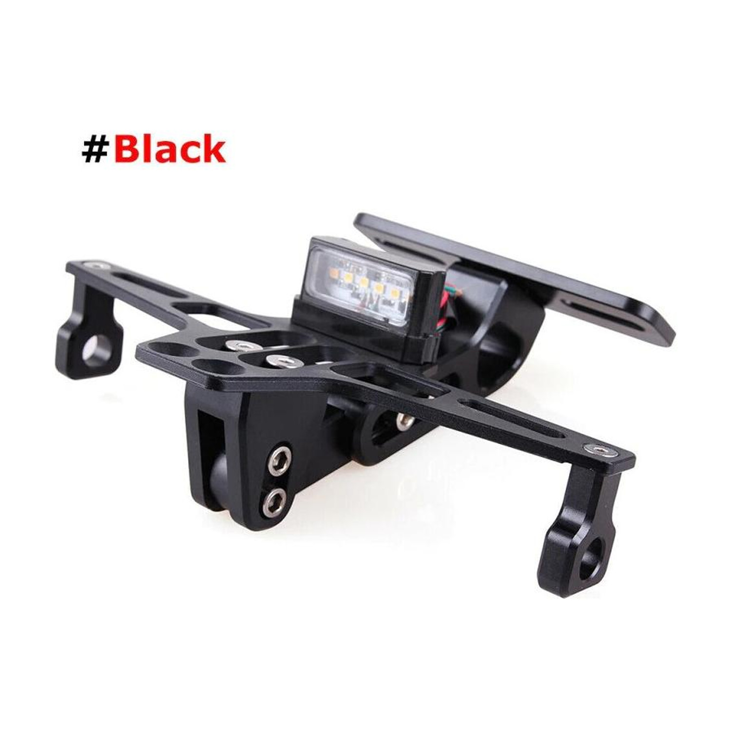 SORAX CNC Adjustable LED Tail Tidy with Number Plate Holder - Image 1