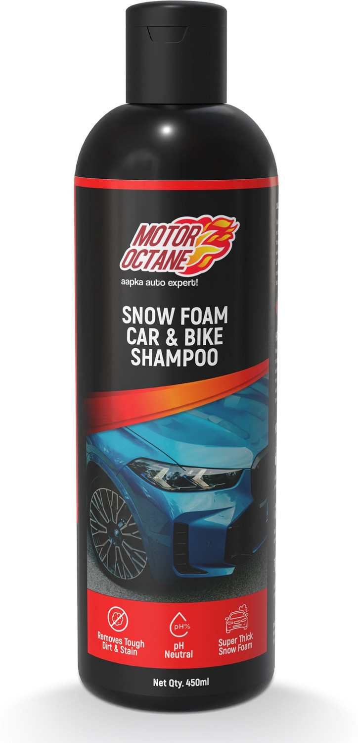 MOTOROCTANE Car & Bike Shampoo Wash|pH Neutral | Safe On Paint, PPF & Ceramic Coats. Car Washing Liquid (450 ml) - Image 1