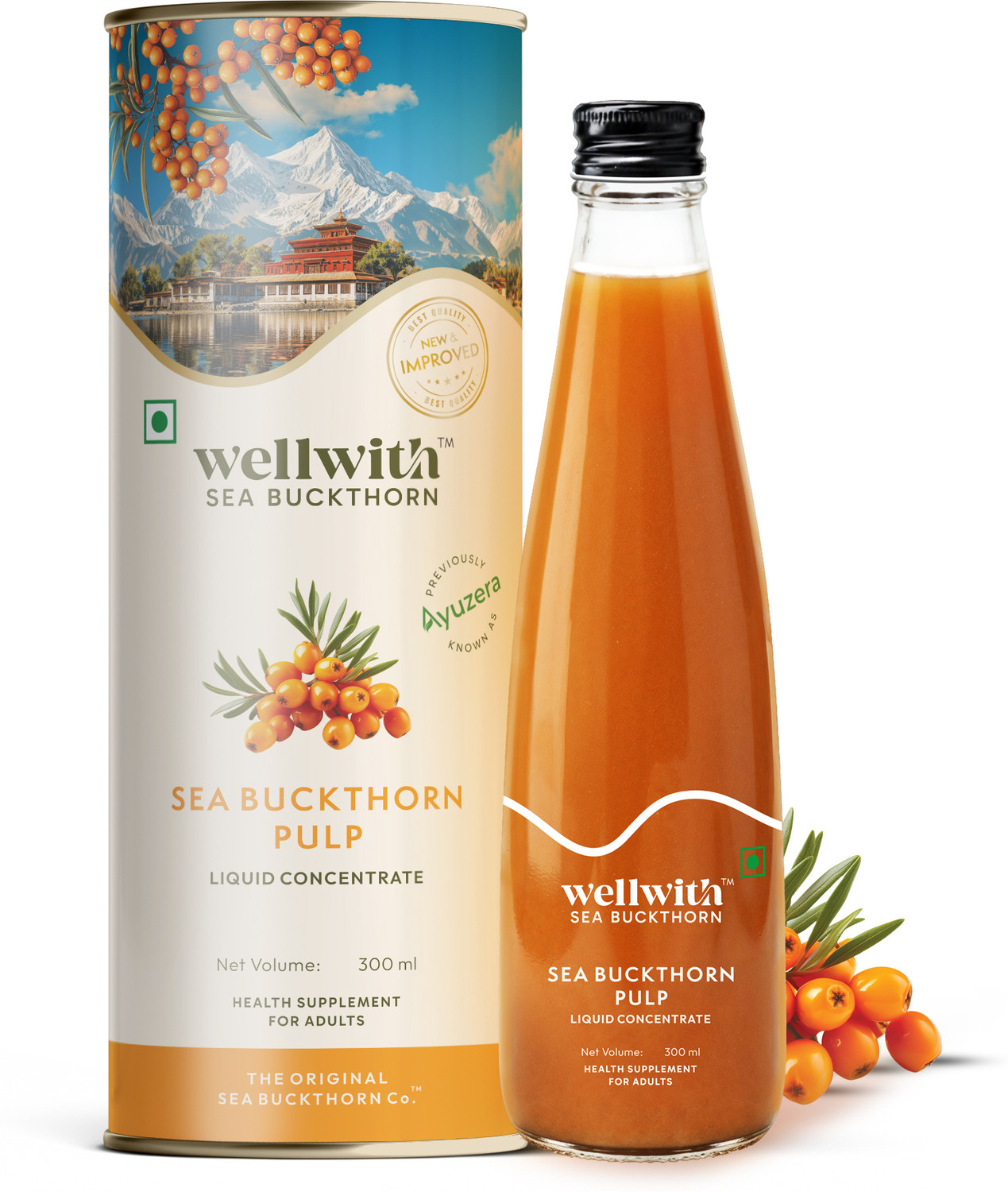 Wellwith Sea Buckthorn Juice 300ml - Image 1