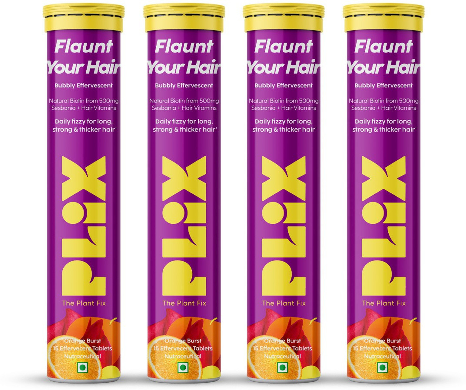 The Plant Fix Plix Heavenly Hair With Natural Biotin (4 x 15 Tablets) - Image 1