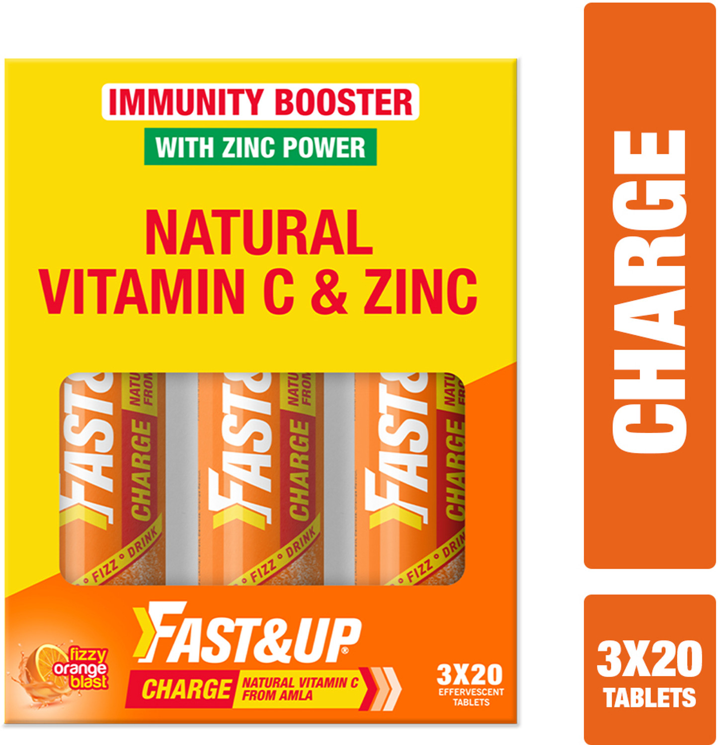 Fast&Up Charge Vitamin C 1000mg with Zinc, 60 Tablets - Image 1