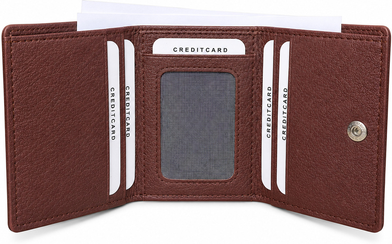 Velbero Brown Artificial Leather RFID Wallet - Image 1