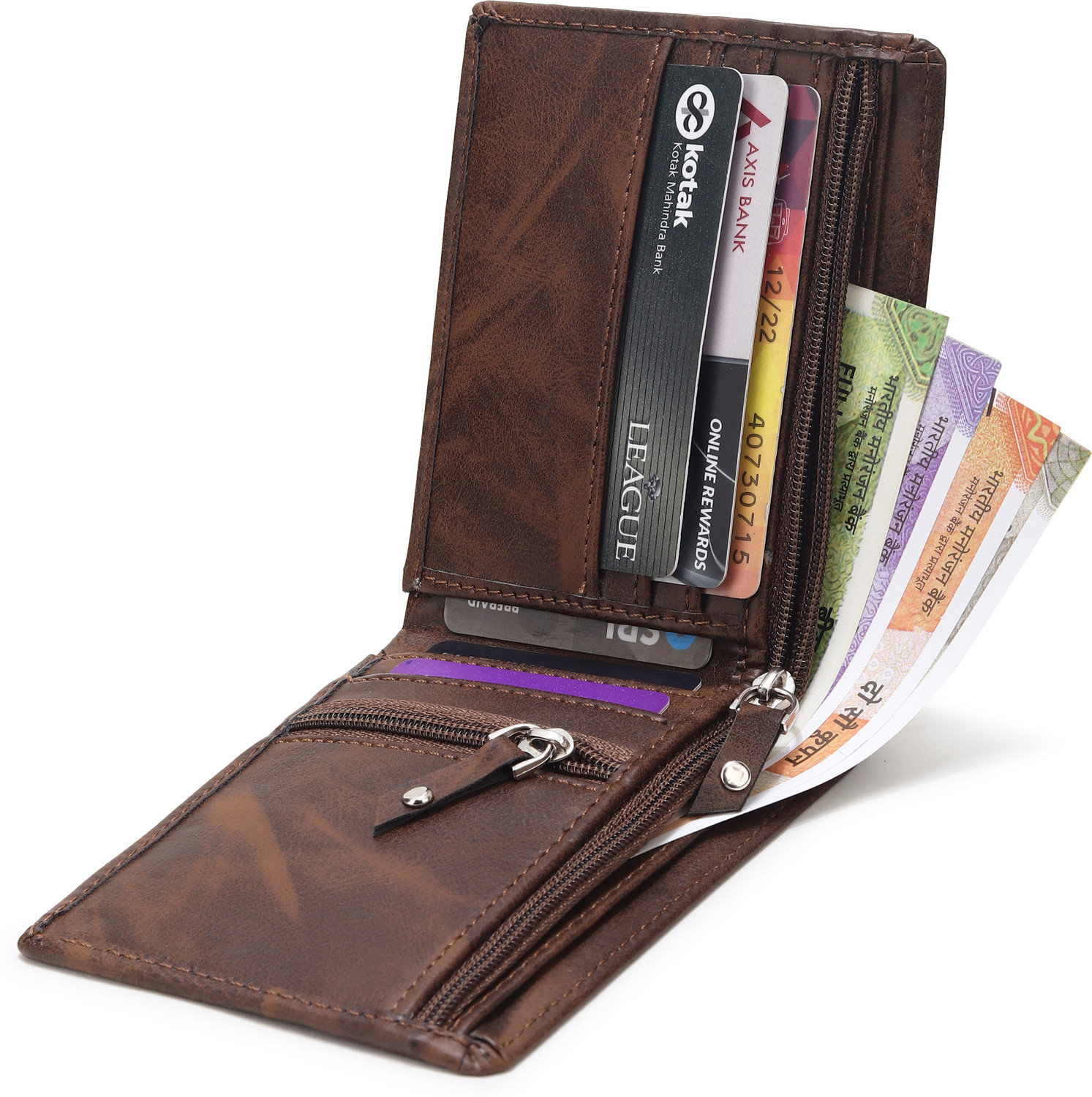 LOISE BORREN Boys Casual, Formal, Trendy, Travel Brown Artificial Leather Wallet (6 Card Slots) - Image 1