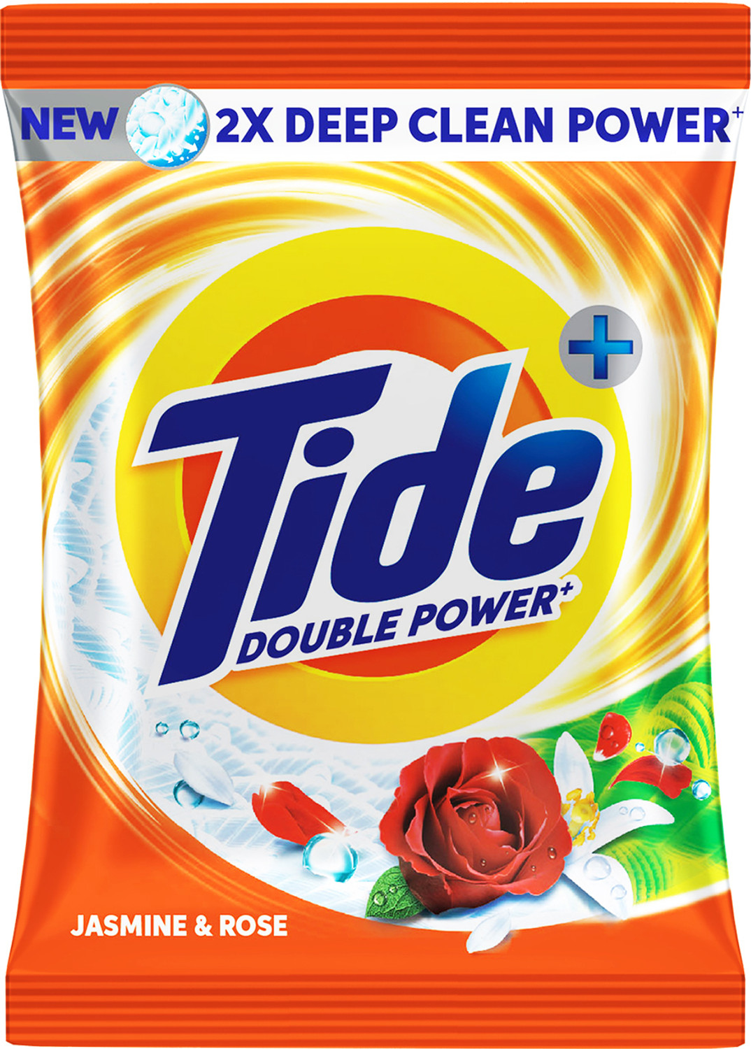 Tide Plus 2X Deep Clean Power World No 1 Brand Detergent Powder (Jasmine & Rose) (480 g) - Image 1