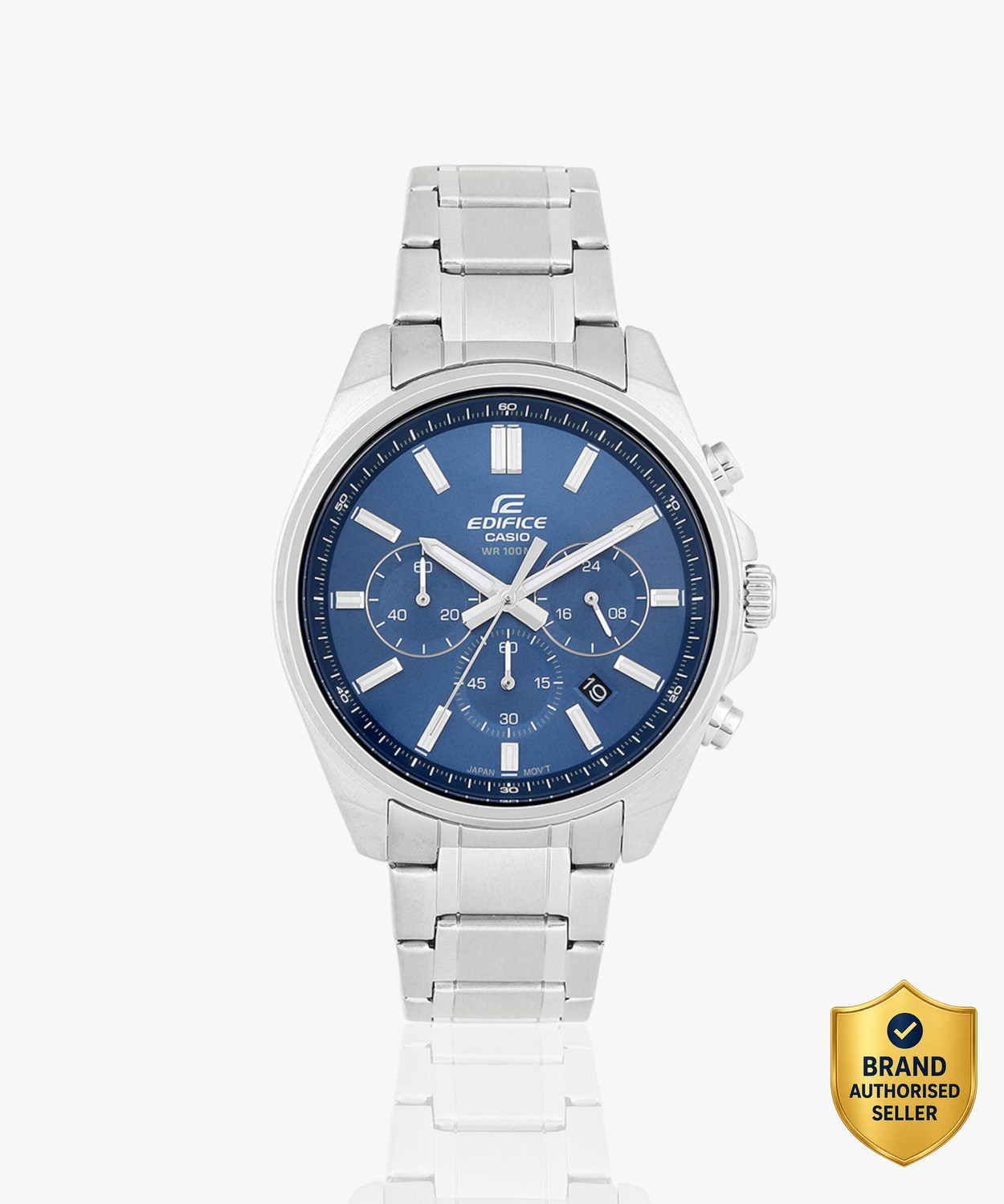 Casio Edifice Blue Dial Steel Watch EFV-650D-2AVUDF - Image 1