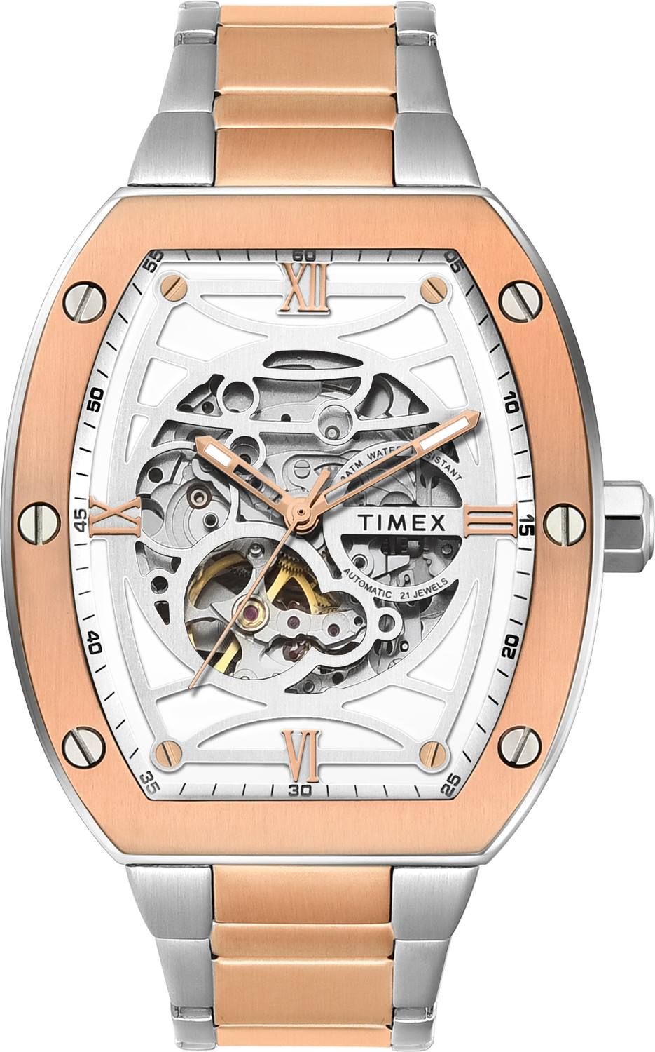 TIMEX Automatic, Silver Dial Analog Watch - For Men TWEG311SMU08 - Image 1
