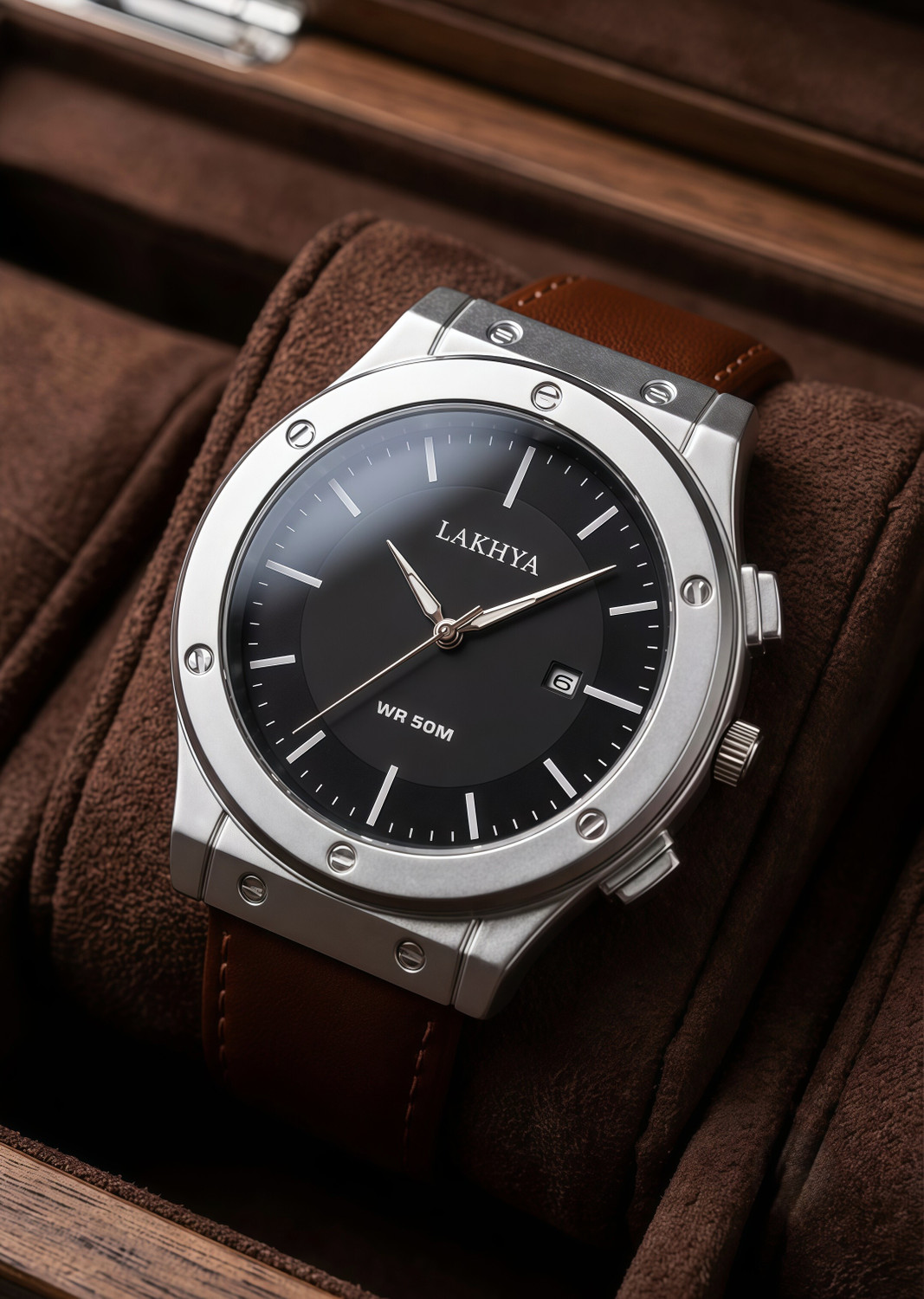 LAKHYA Analog Watch - For Men C_LDR_07_BRN - Image 1