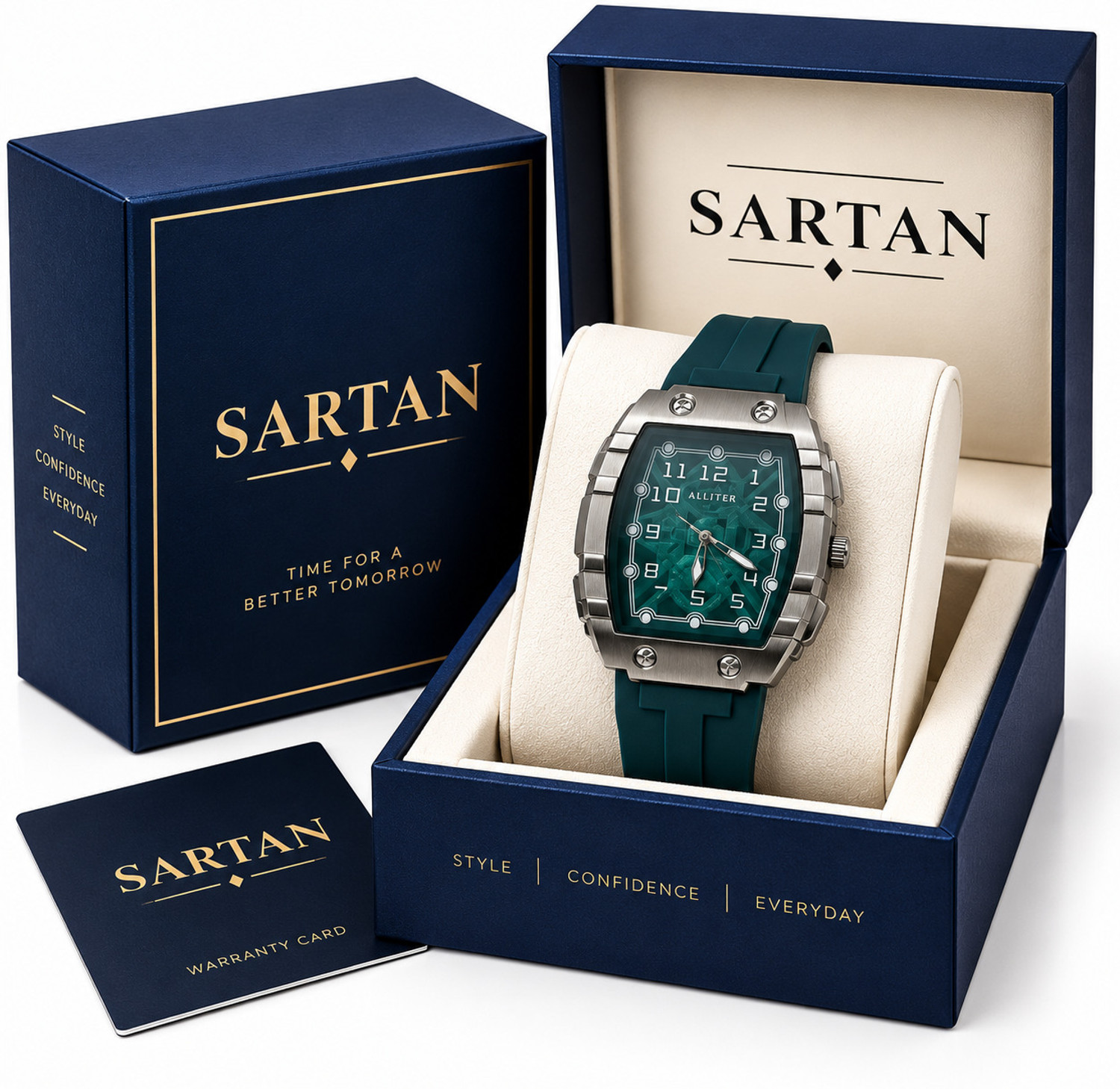 SARTAN Men's Premium Analog Watch - Green - Image 1