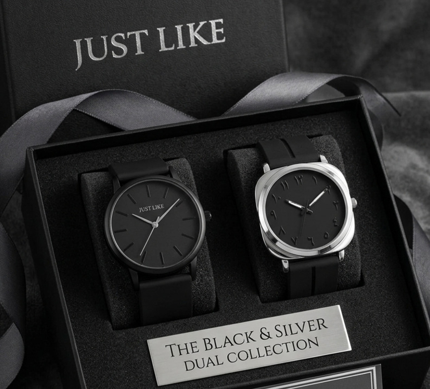 just like Men's Combo Pack of 2 Analog Rubber Strap Watches - Image 1