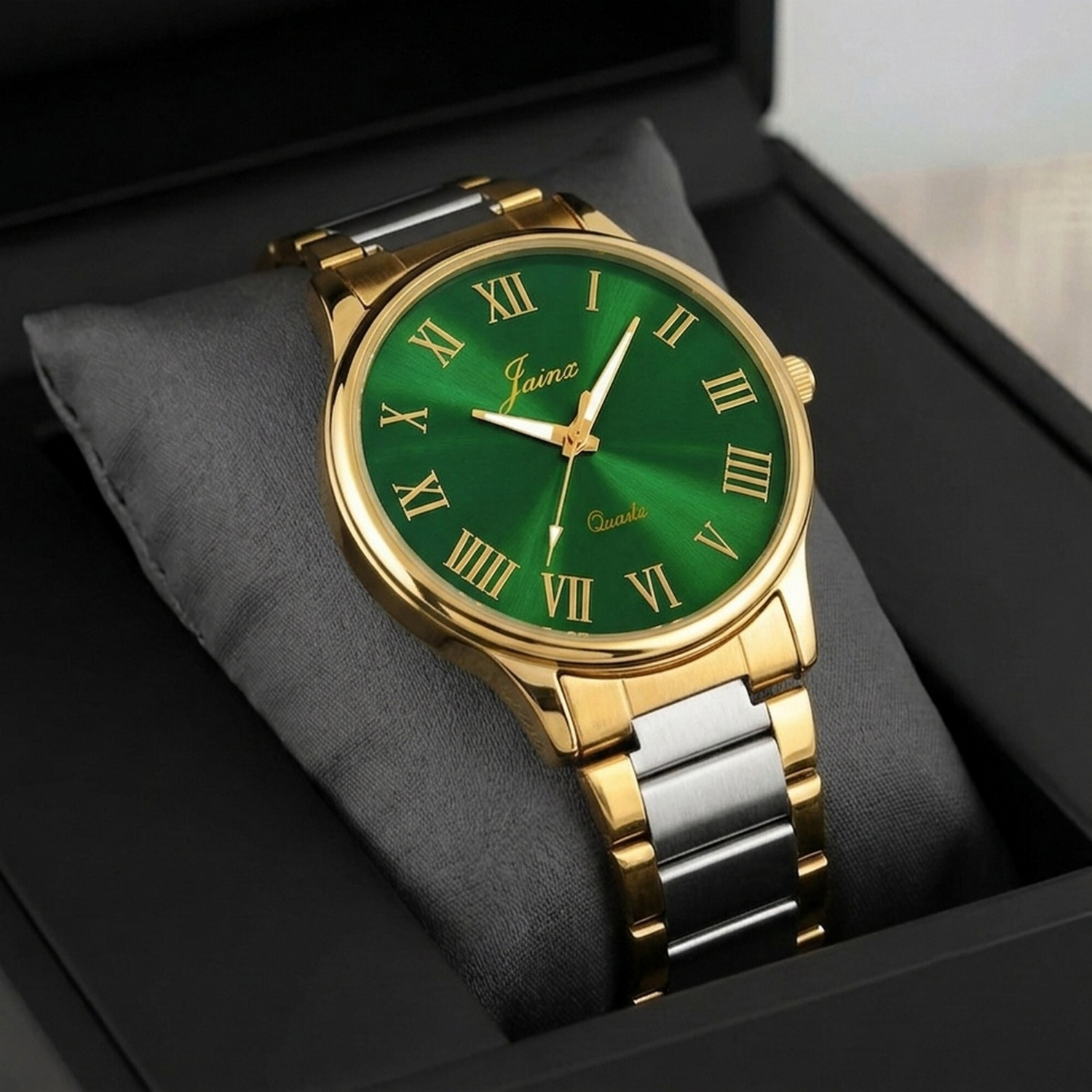 JAINX Golden Premium Gift Analog Watch - For Men JM1196 - Image 1