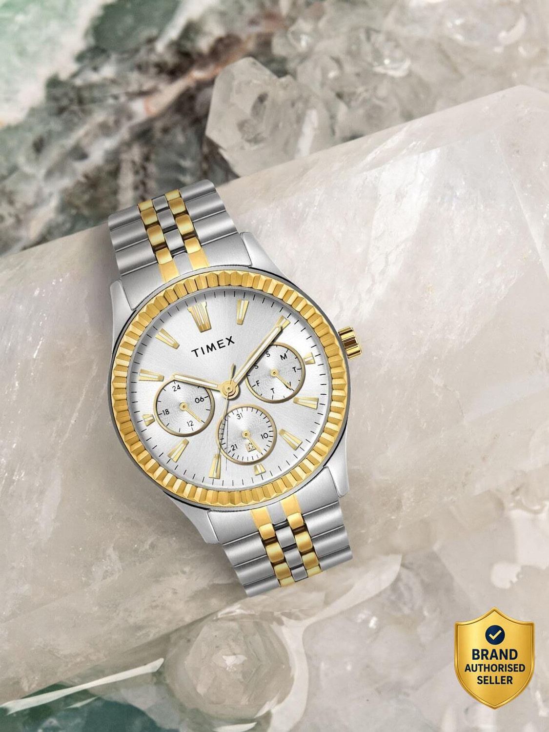 TIMEX Multifunction Silver Dial Analog Watch TWEG25200 - Image 1