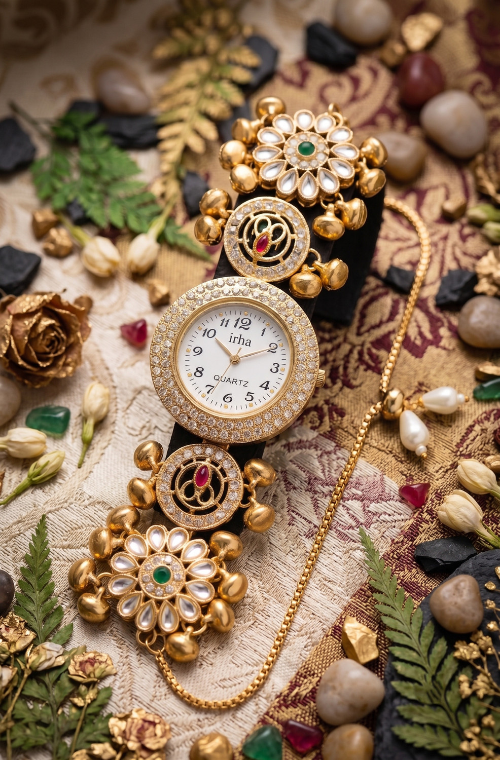IRHA Analog Watch for Women Kashmiri Design - Image 1