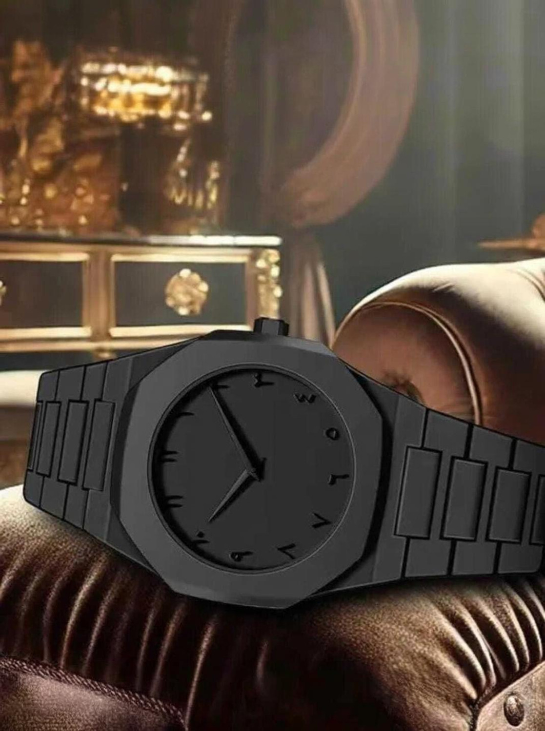 puthjak Aura black Analog Watch - For Boys boys arabic aura - Image 1