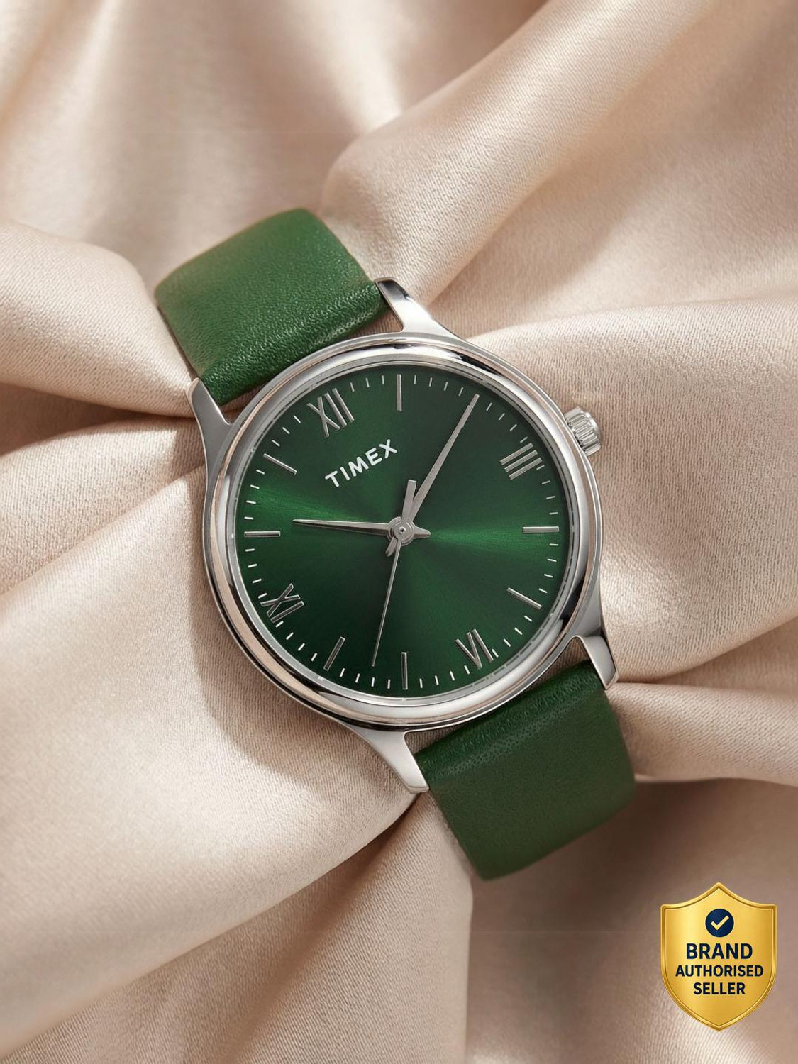 TIMEX Green Dial Analog Watch - For Women TWEL275SMU03T - Image 1