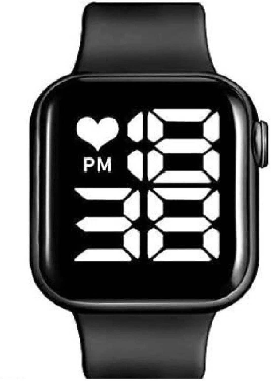 MKHUB C-95 Pink Silicone Digital Watch for Girls - Image 1