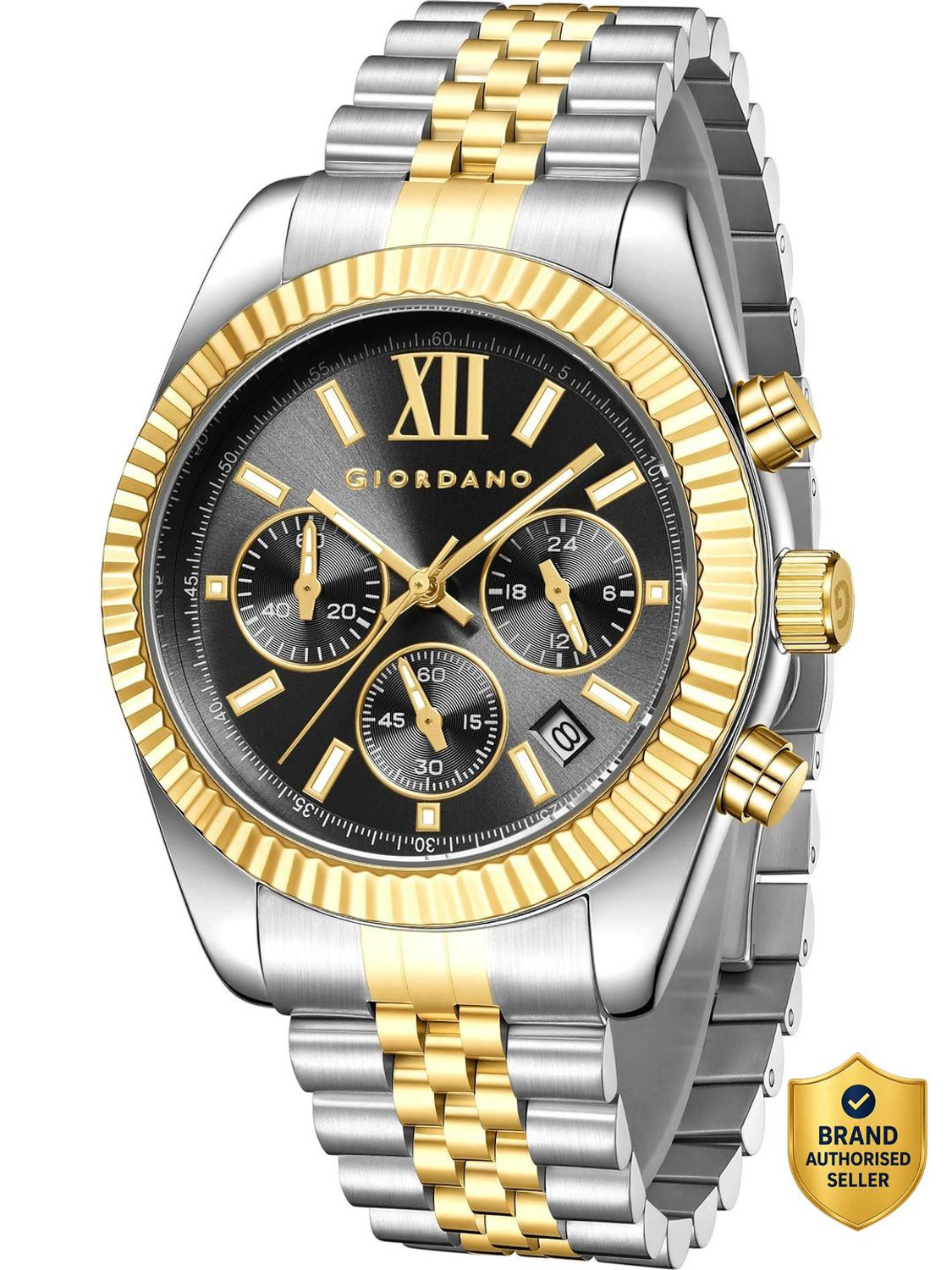 GIORDANO Men's Chronograph Steel Watch GZ-50217-11 - Image 1