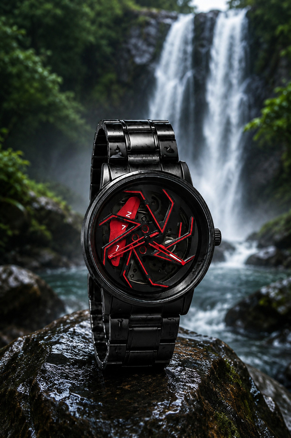 Zenvik Analog Watch for Men SHADOW-RED-001 Red - Image 1