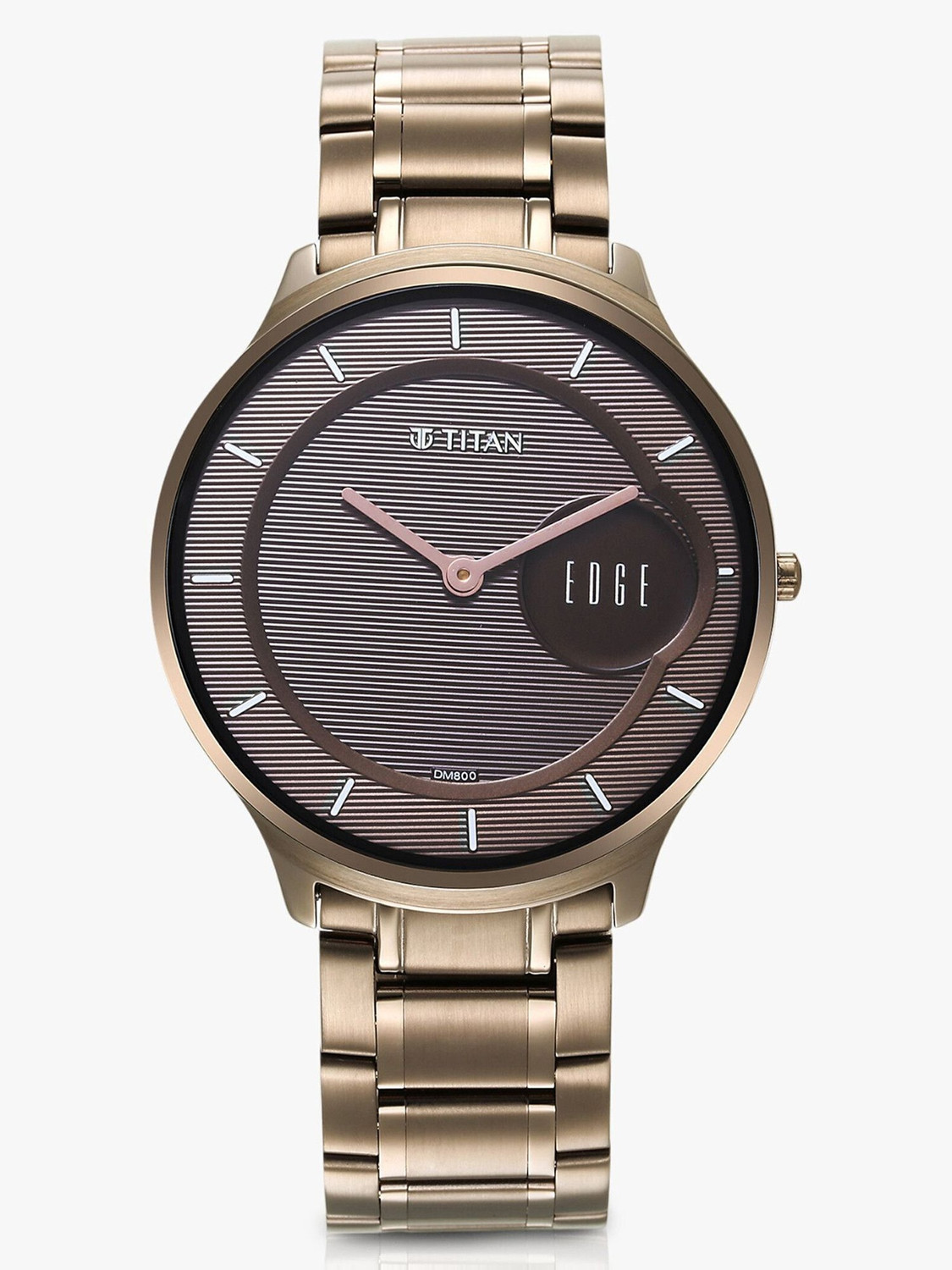 Titan Edge Brown Dial Analog Watch for Men - Image 1