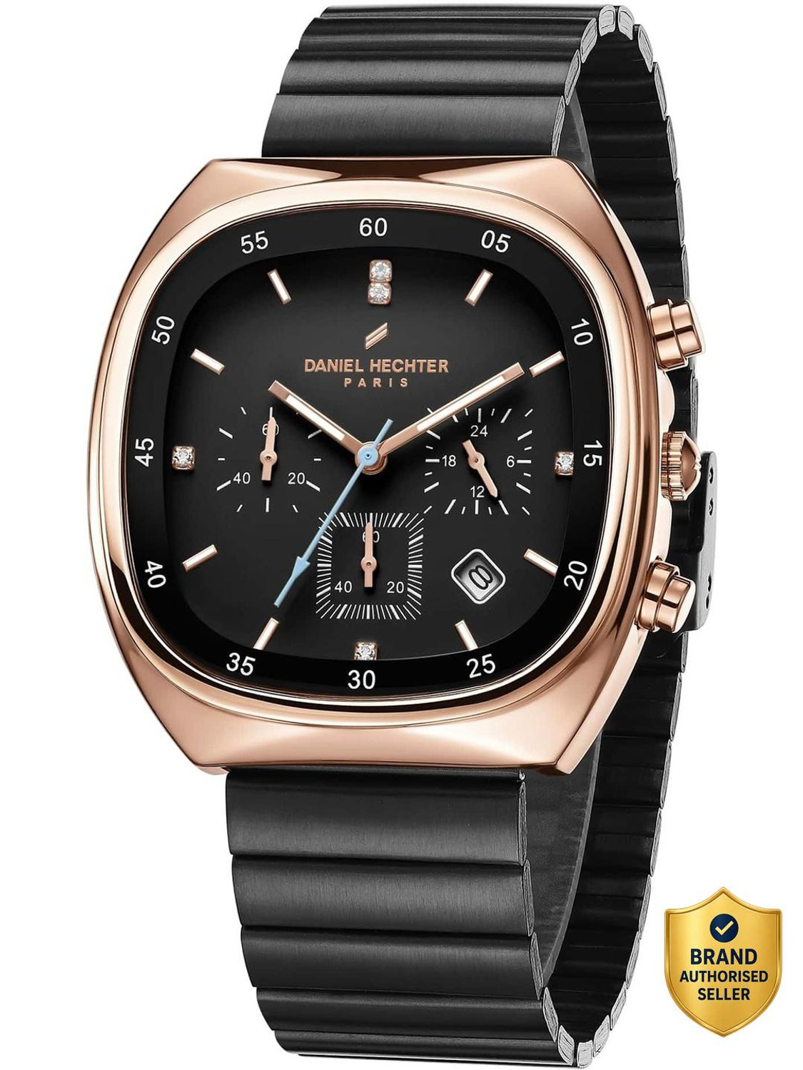 DANIEL HECHTER Bercy Collection Square Dial Stainless Steel Watch - Image 1