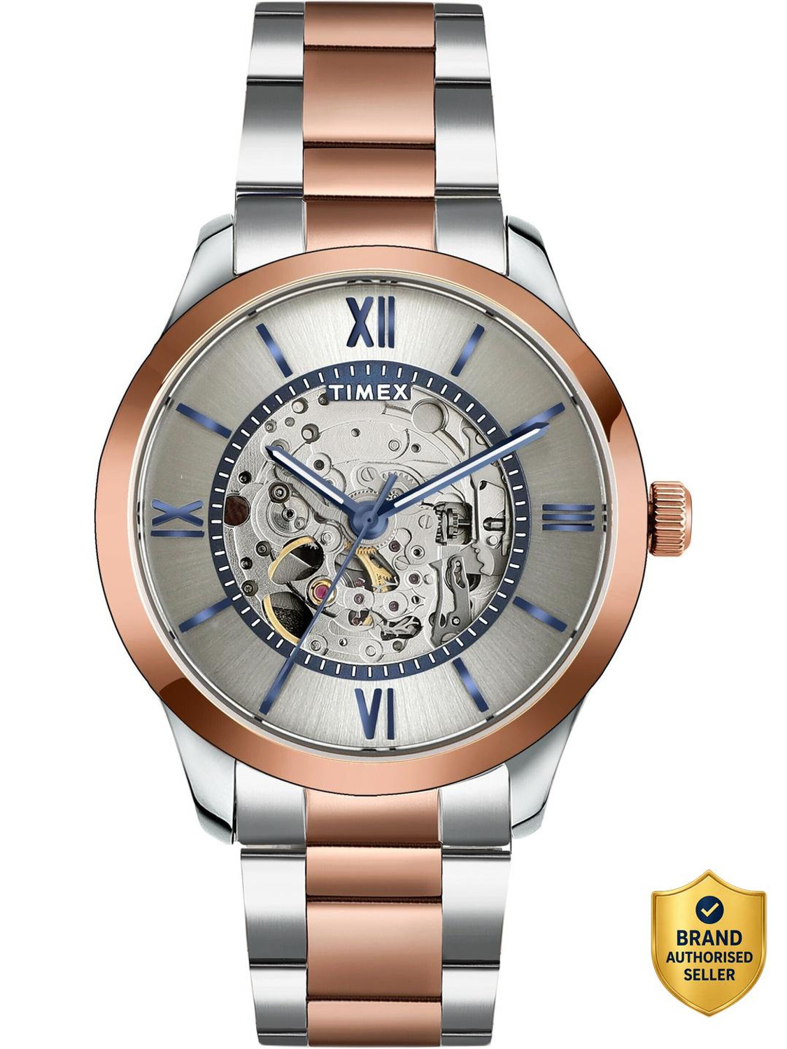 TIMEX Automatic Silver Dial Analog Watch - For Men TWEG208SMU10 - Image 1