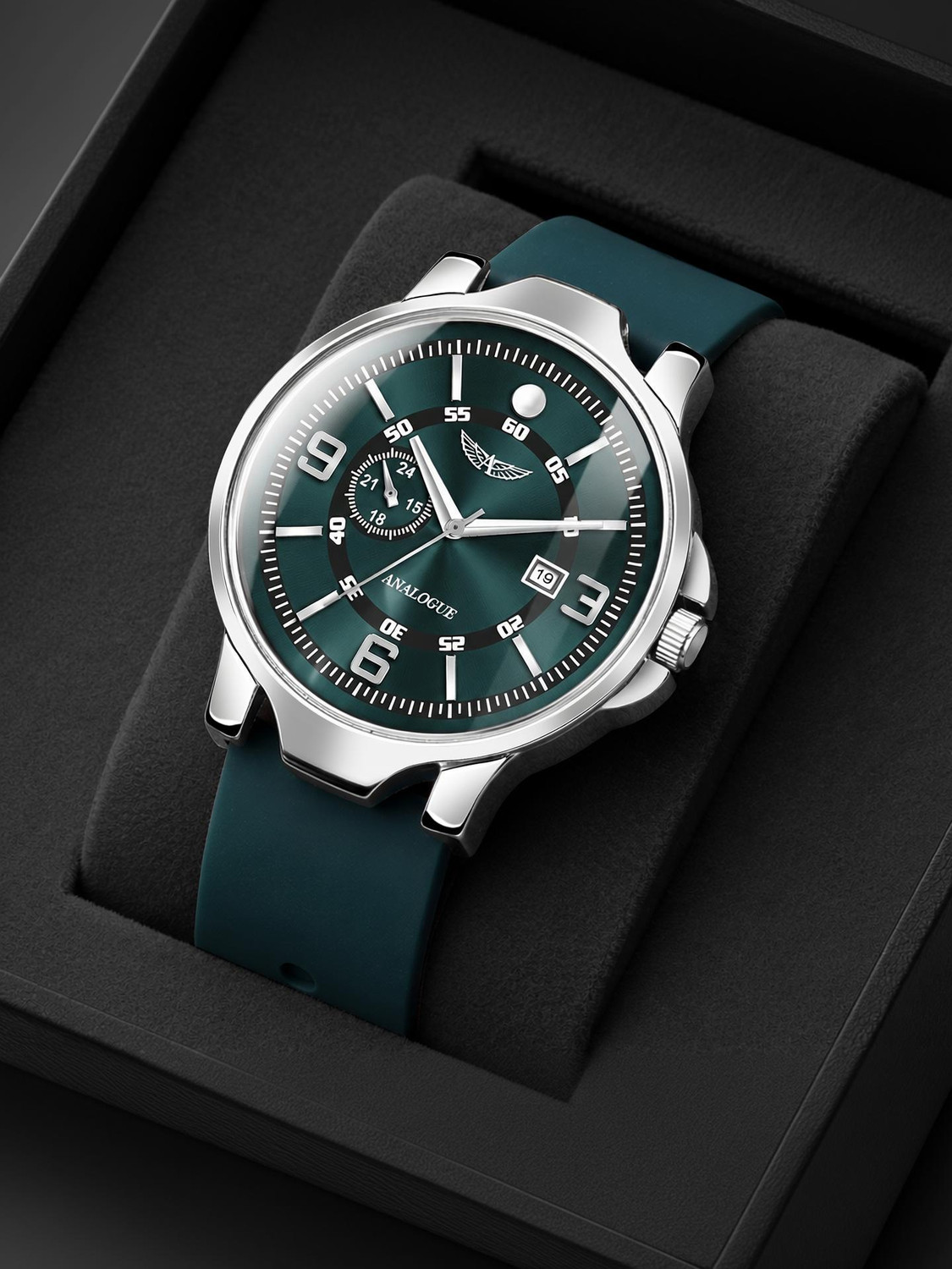 ANALOGUE Minimalist Series Smart Watch Strap with Day/Date Analog - Image 1