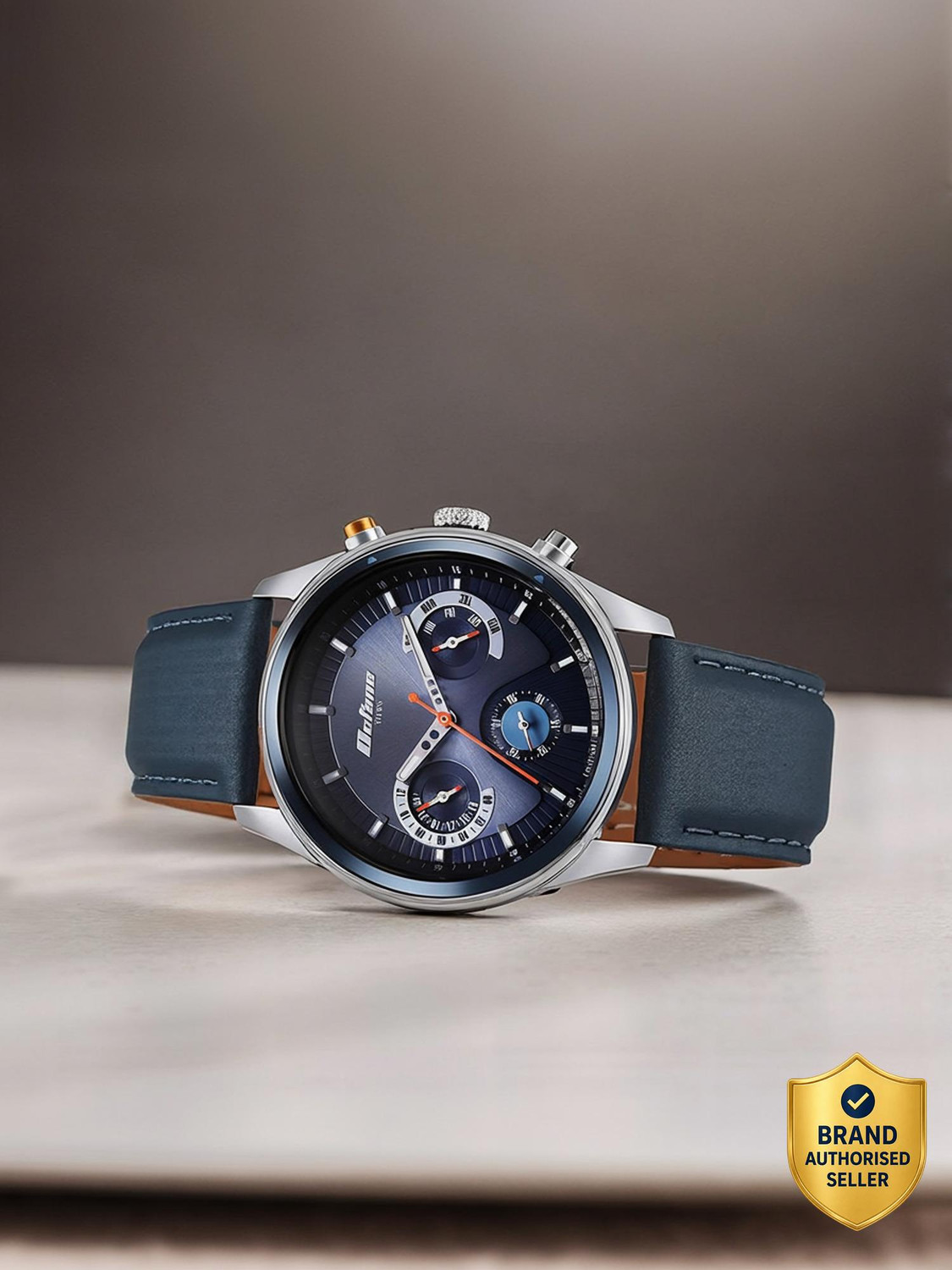 Titan Octane Multifunction Blue Dial Blue Leather Strap Analog Watch - For Men NT1805KL01,NU1805KL01 - Image 1