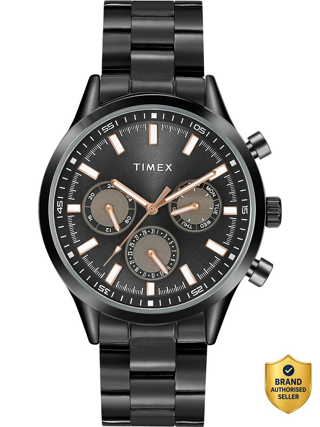 TIMEX Multi Function Black Dial Analog Watch for Men TWHG03SMU22 - Image 1